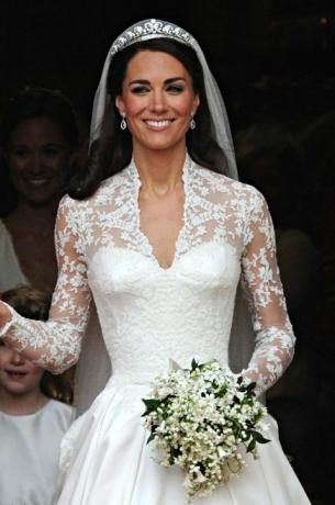 Kate Middleton, Duchess of Cambridge, karangan bunga pernikahan
