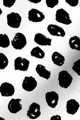 Schwarz-weiße Inky Dots Wallpaper