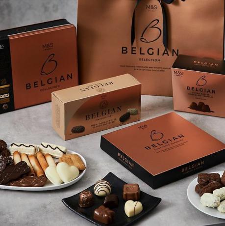 La bolsa de regalo de chocolate belga