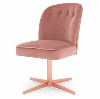 „Margot“ biuro kėdė, „Blush Pink Velvet“ ir „Copper“