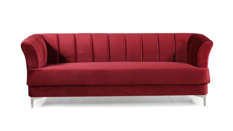 Huonekalut, sohva, punainen, sohva, vuodesohva, tuoli, sametti, magenta, huone, klubituoli, 