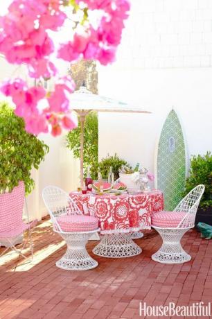 꽃잎, 핑크, 마젠타, 장식, 관목, 복숭아, 정원, 야외 가구, 야외 테이블, 플로랄 디자인, 