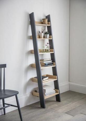Garden Trading Clockhouse Shelf Ladder in Carbon, Oak