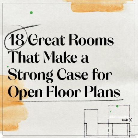 18 lieliskas istabas, kas ir spēcīgs pamats atvērtu stāvu plānojumiem
