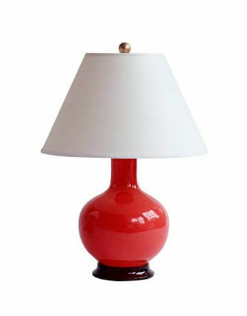červená lampa