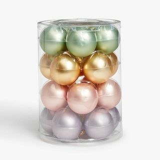 John Lewis Luxe City Baubles, pastely