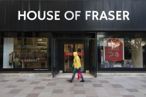 House of Fraser Butiker stänger