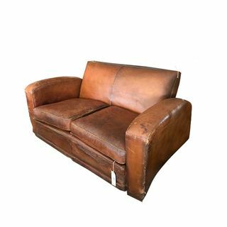 Skórzana sofa w stylu vintage