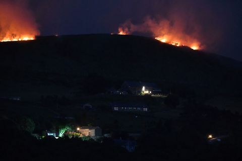 Saddleworth Moor brann