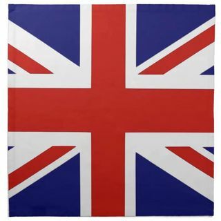 Britisk flag serviet