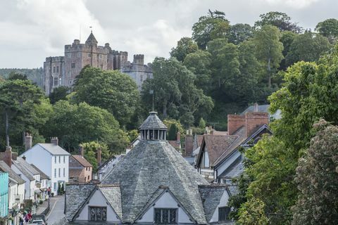 georgisk eiendom med utsikt over dunster castle til salgs i Somerset