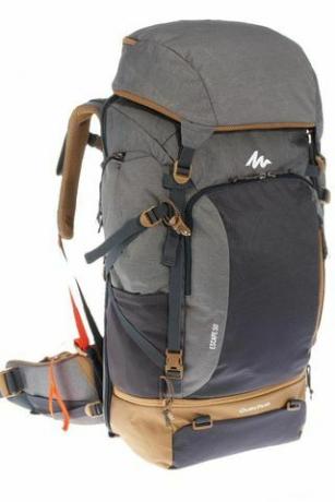 Mochila com chave Forclaz Travel 500 para trekking masculino de 50 litros