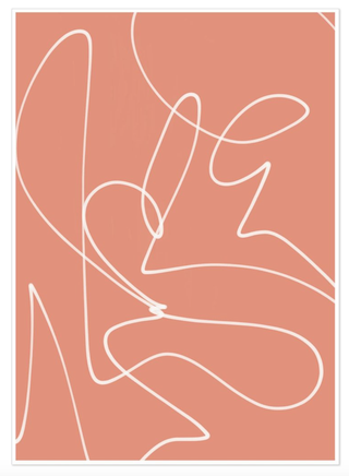 Umelecká tlač Abstraktná čiara Scribble
