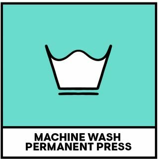 permanent trykk på vaskesymbol