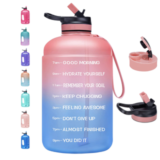 En gallon motiverende vandflaske