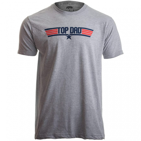 T-shirt wojskowy z lat 80. „Top Dad”.