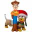 Ez a felfújható Toy Story az új karácsonyi pázsitdíszed