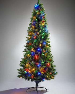 Delamere 7 piedi pre-illuminato albero sottile cambia colore