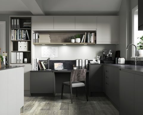 wickes lanceert ingerichte keukens met ingebouwde bureaus om u te helpen uw eigen kantoorruimte te creëren