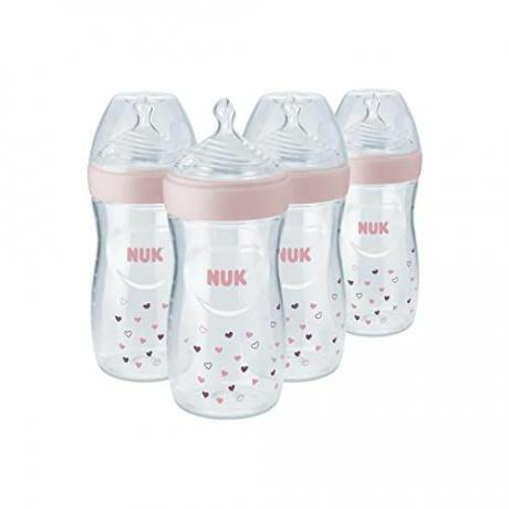 NUK Simply Natural Bottle με SafeTemp, 4 Count
