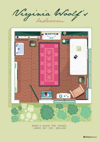 Schlafzimmerdesign von Virginia Woolf