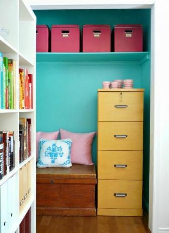 Trä, blått, grönt, rum, låda, vägg, inredning, möbler, byrå, hyllor, 