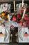 Ozdobiony klejnotami stół na Święto Dziękczynienia inspirowany tradycją