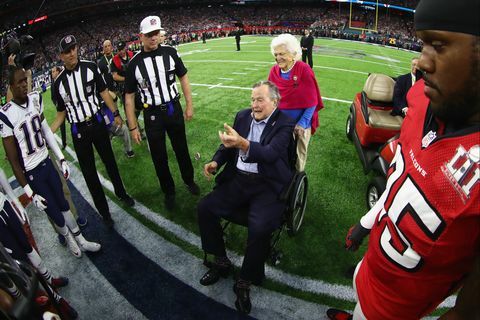 Barbara Bush og George Bush Super Bowl 2017