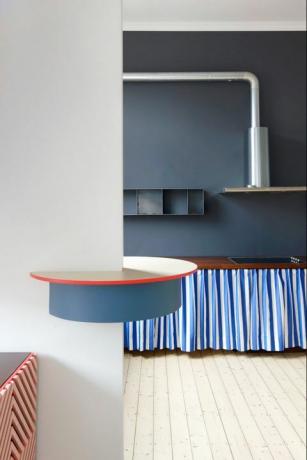 Polc, kék, bútor, szoba, termék, fal, asztal, polcok, vonal, belsőépítészet, 