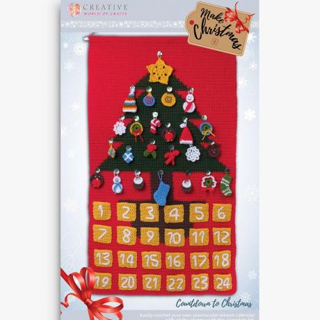 Háčkovaná sada vánočního adventního kalendáře Knitty Critters