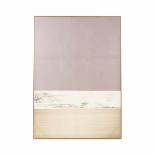 Abstraktní plátno Giada v šedé a béžové barvě