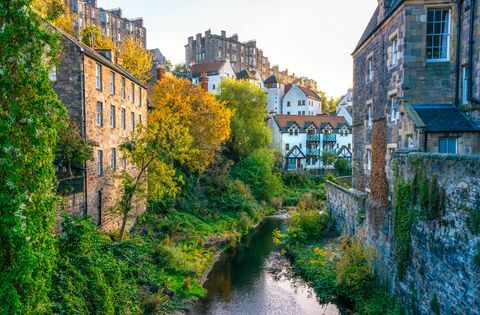 Edinburgh - architektura kolem Water of Leith