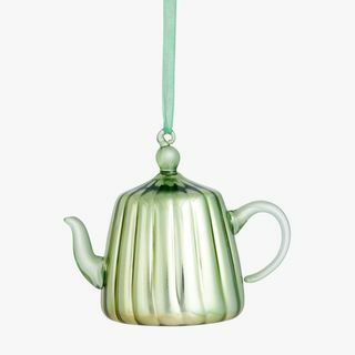 Art of Japan Teapot Bauble, สีเขียว