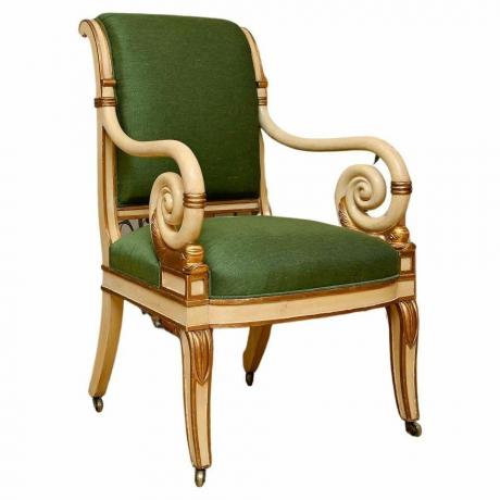 Malt stol fra 1800-tallet