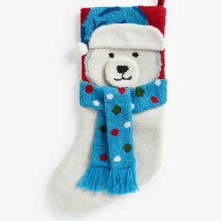 Božična nogavica Boucle Polar Bear, Multi