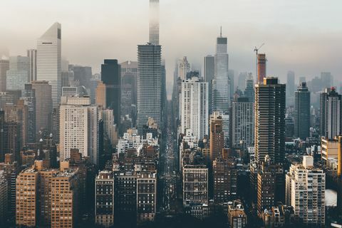 Panoráma Manhattanu zhora