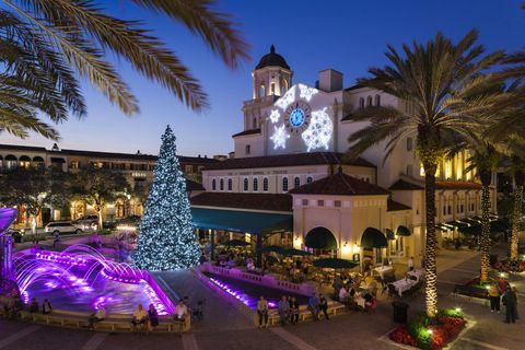 Floridské vánoční ozdoby West Palm Beach