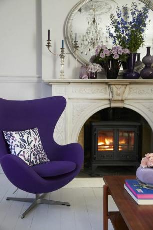Hillarys en Sophie Robinson werken samen om een ​​huis te stylen met Pantone's Ultra Violet