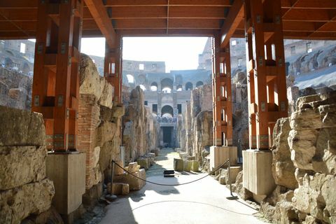 romersk colosseum rent interiør