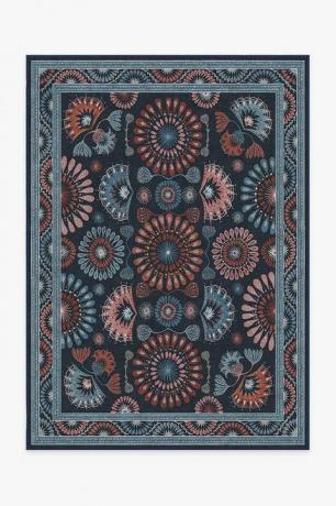 Iris Apfel Suzani Mosaic Темно-синий многоцветный ковер