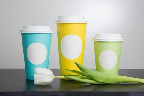 Vasos, tapa, manga de la taza de café, plástico, verde azulado, vaso, taza, vajilla, taza, cubo, 