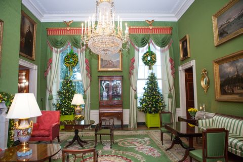 das weiße Haus ist für die Weihnachtszeit 2016 dekoriert