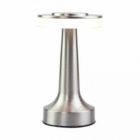 O'Bright bærbar LED-bordlampe (sølv)
