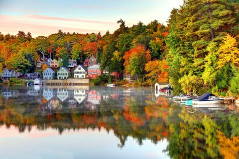 jesen na jezeru winnipesaukee u New Hampshireu