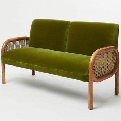 Loha Green Velvet Sofa
