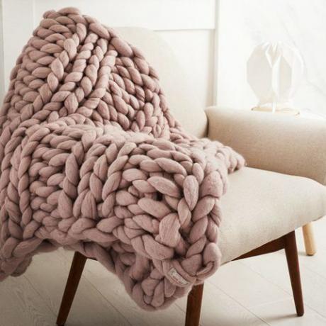 Lauren Aston cobertores grossos de malha, notonthehighstreet.com