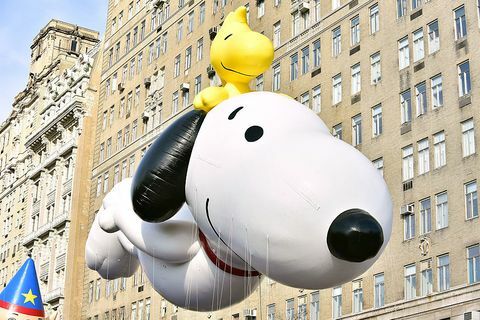 Fakta o zábavě Den díkůvzdání - Macy's Day Thanksgiving Day Parade s balónem Snoopy