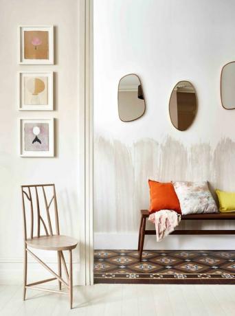 Esquemas de cores neutras - idéias modernas de decoração de ambientes - inspiração de estilo - corredor