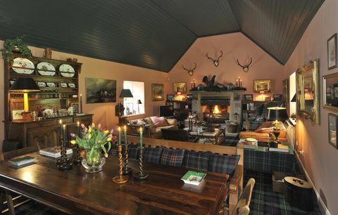 Wester Gartchonzie - Trossachs - Escócia - sala de estar - Galbraith