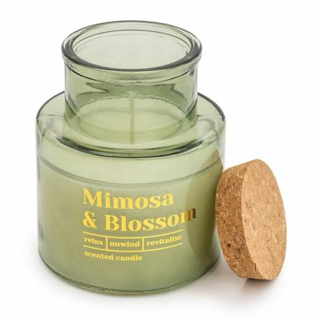 Candlelight Green Mimosa & Blossom Scented Candle